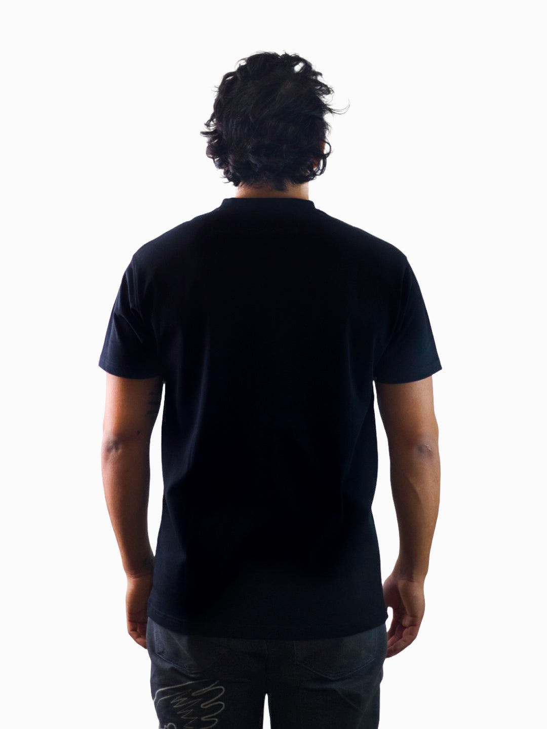 Exetees Regular V-Neck T-Shirt (Black)