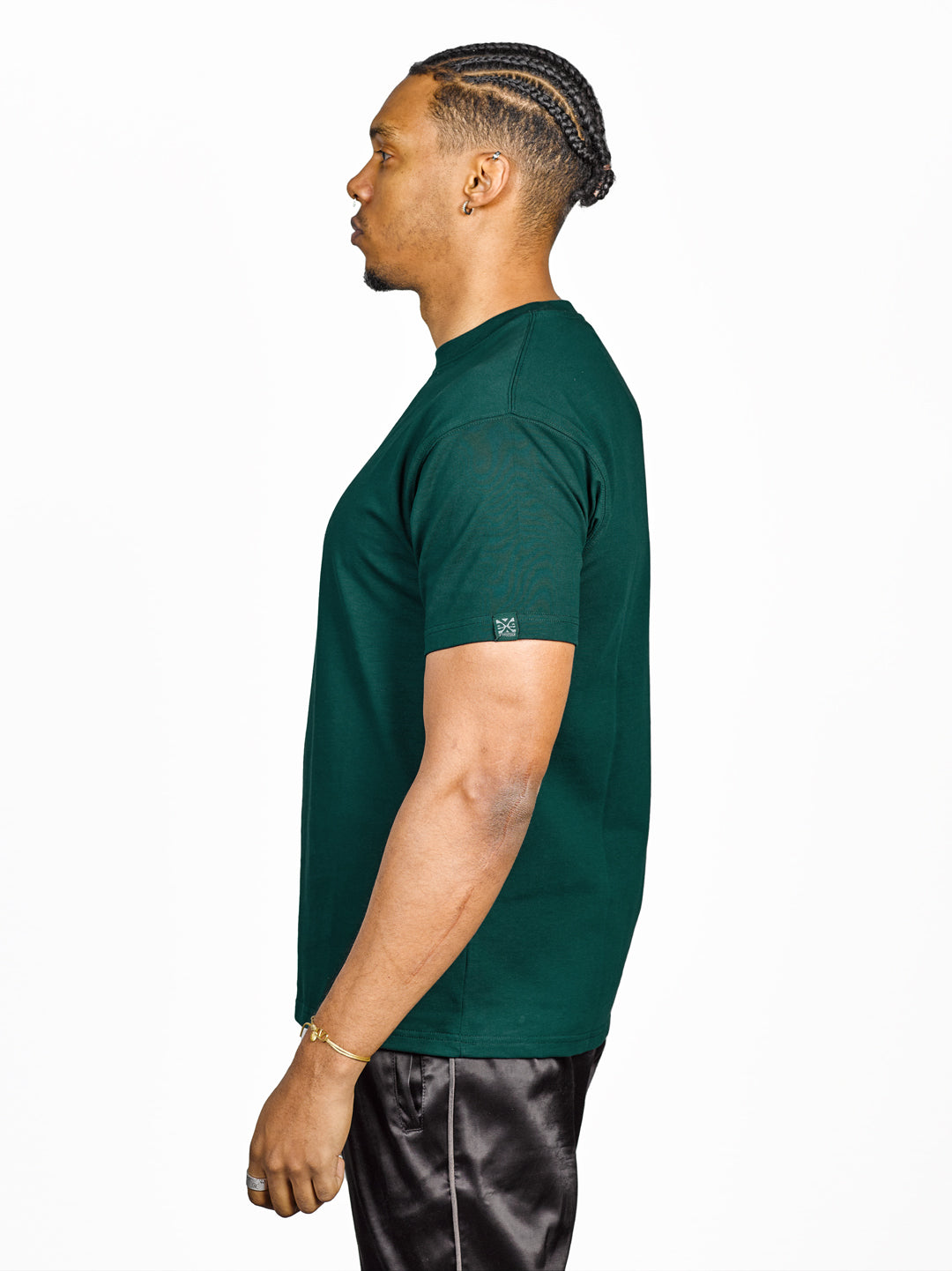 Exetees Regular Round Neck T-Shirt (Green) - exetees.com