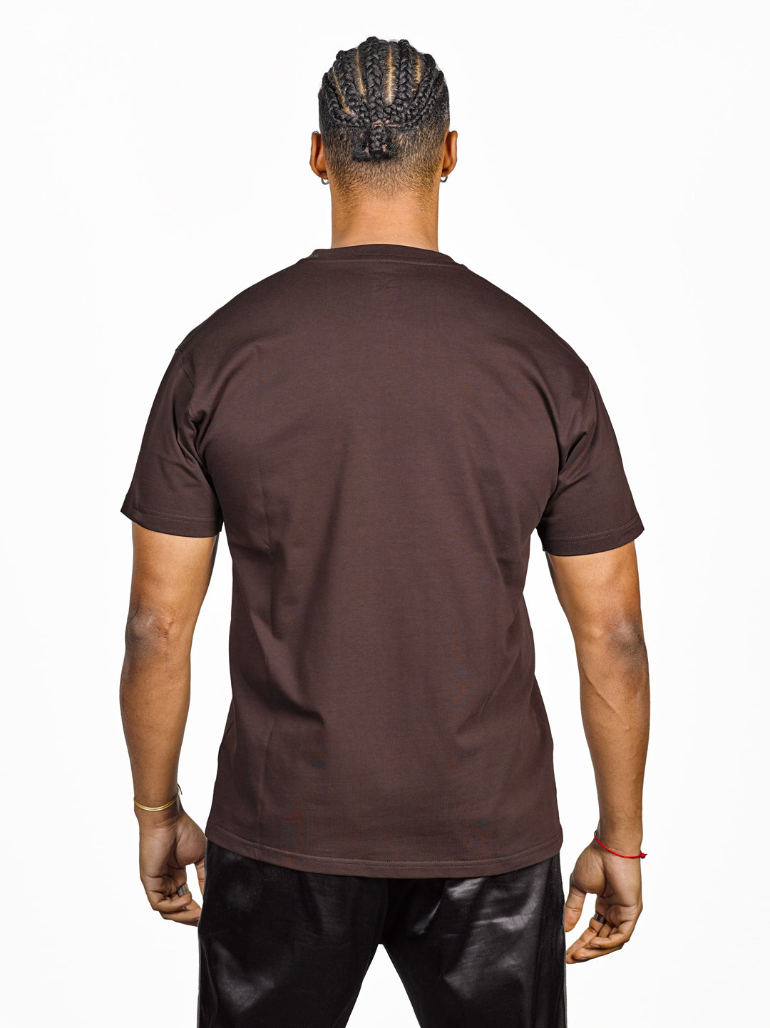 exetees Regular Round Neck T-Shirt (Brown)
